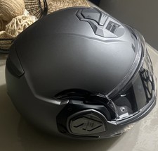 Casco LS2 Modulare Apribile Advant Moto Scooter Titanio Opaco Doppia Visiera