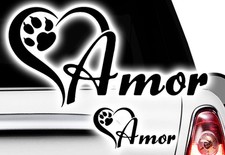 1x dog footprint leg sticker