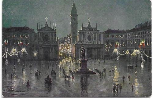Cartolina torino piazza - di, s
