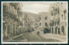 Bolzano Vipiteno Via Vittorio Emanuele III cartolina RT1793