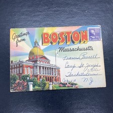 1940's Folder Post Card