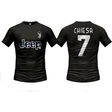 Maglia Chiesa Juventus Away Nera Juve ufficiale adulto ragazzo bambino