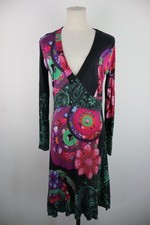 DESIGUAL VESTITO DONNA TG. L WOMAN CASUAL VINTAGE DRESS ABITO COTONE