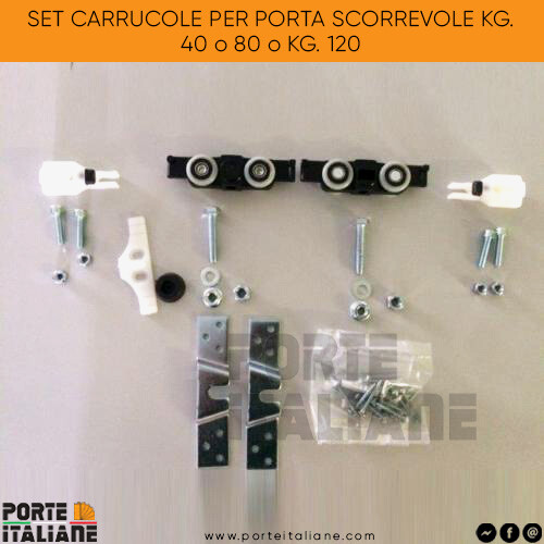 Set carrucole per porta - per,