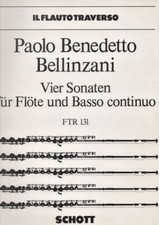 P. B. Bellinzani - 4 SONATE per Flauto e Basso Continuo - SCHOTT
