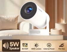 PROIETTORE PORTATILE 5G HD 4K BLUETOOTH ANDROID 11 WiFi MEMORIA VIDEO FILM