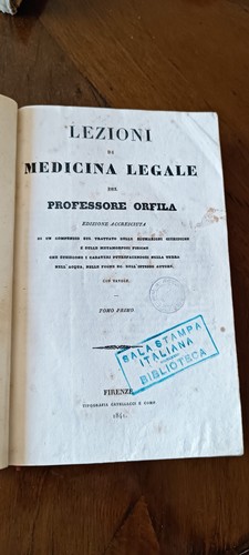 Medicina legale orfila - legale,,