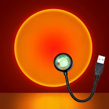 Sunset Lamp USB Snodabile Lampada LED Arancione Tramonto