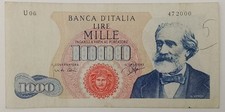 1000 Lire Verdi Primo Tipo