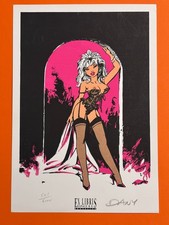DANY EX LIBRIS SIGNE SERIGRAPHIE  PIN UP ESPACE BD  NEUF