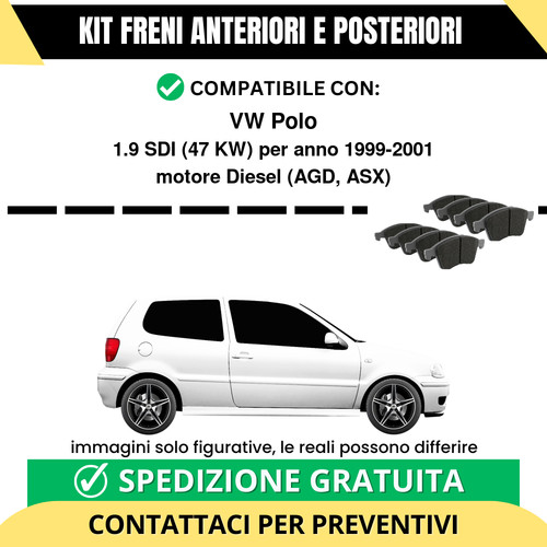 Pastiglie freno ant post vw - freno,