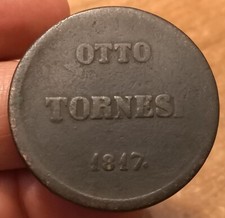 8 Tornesi 1817, 2 Tipo, Regno