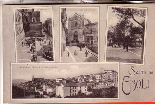 Cartolina eboli viaggiata - cartolina,