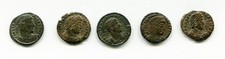Lotto di 5 monete romane