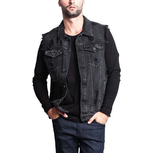 Gilet jeans distressed - jeans,