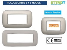 Placche Placca compatibili Bticino Axolute  3 4 6  Posti  Moduli Colore SILVER