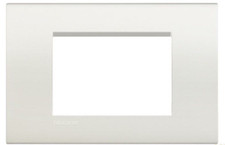 PLACCA 3 POSTI BIANCA ORIGINALE BTICINO  LNA4803BI LIVING LIGHT BIANCA