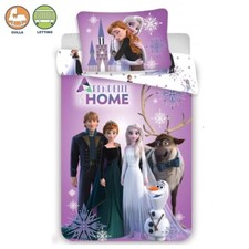 Disney Frozen Team Set Lettino Culla 100x135cm Copripiumino Federa Cotone