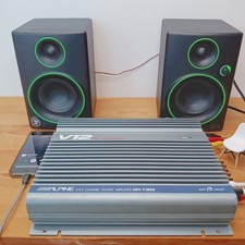 Alpine MRV-F300 V12 Amplificatore Auto 4 Canali Classe D Compatto Usato...