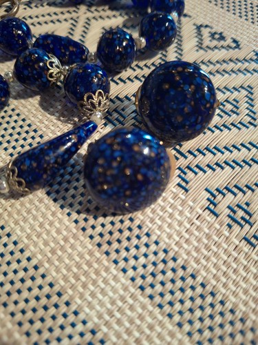 Parure collana orecchini vetro - parure, collana/orecchini