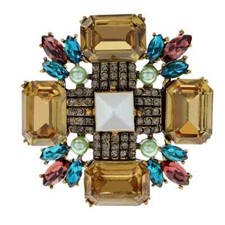 Spilla croce geometrica moda