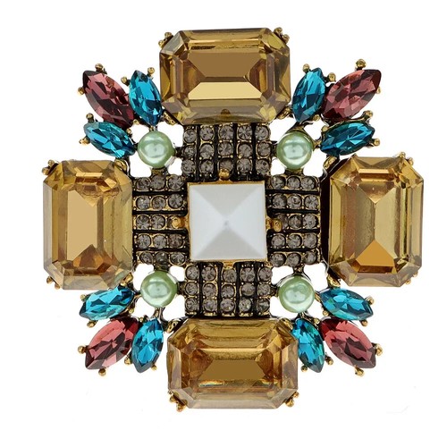 Spilla croce geometrica moda