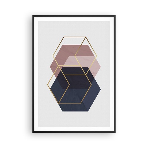 Poster 70x100cm esagoni - poster,