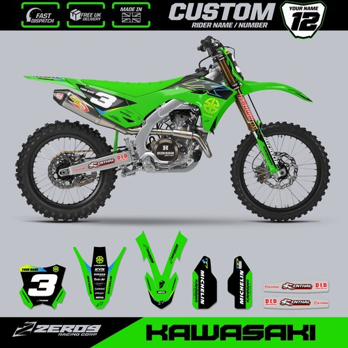 Kawasaki motocross grafica - kawasaki,