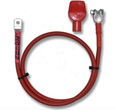 Cavo batteria e morsetto polo + tappo di protezione 70 mm² ROSSO capicorda M6/M8/M10/M12 70 mm²