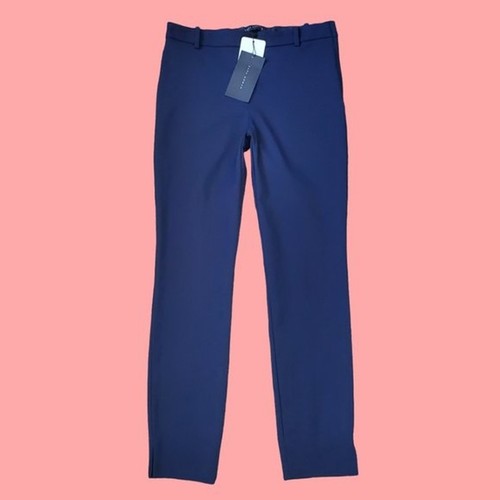 New zara navy straight leg - navy,