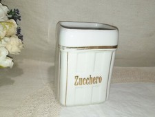  ANTICO CONTENITORE ZUCCHERO PORTA UTENSILI CUCINA