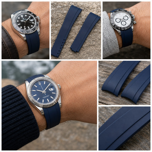 Cinturino gomma blu - in,