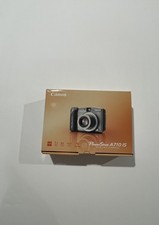 Canon PowerShot A710 IS fotocamera digitale grigia istruzioni, custodia, disco. 