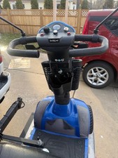 Blue Golden motorized scooter