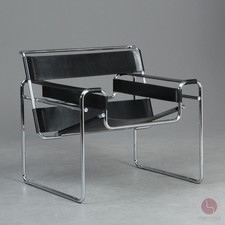 Knoll Wassily Chair pelle nera