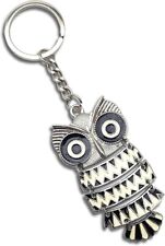 Portachiavi gufo in metallo