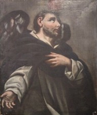 Olio su tela raffigurante San