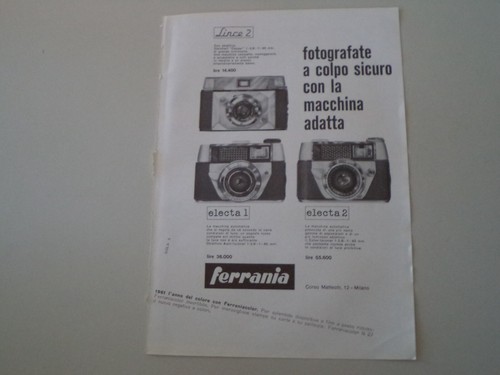 Advertising pubblicità 1961 - pubblicità,