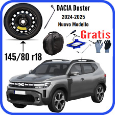 Ruotino Di Scorta 5Fori  18 Dacia Duster Kit Cric Chiave Sacca Guanti Cacciavite