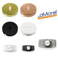 Rosone In Metallo Diam.100 e 120mm per sospensioni a soffitto uscita 1 cavo