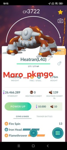 Pokemon heatran lv40 mosse - pokemon,