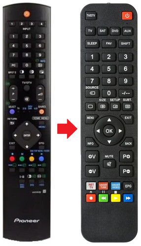 Telecomando adatto per - , pioneer