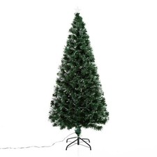 ALBERO DI NATALE ARTIFICIALE IN PVC FIBRE OTTICHE VERDE 180CM