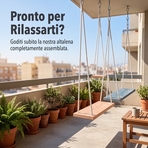Altalena legno per bambini - per,