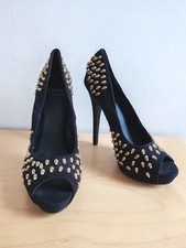 SISLEY Chaussures À Talons Neuves Pointure 38 velours clou doré