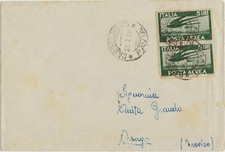BUSTA 1948 CASSOLNOVO (PAVIA) X ORSAGO (TREVISO) 2 X 5 LIRE POSTA AEREA