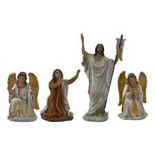 Set 4 pz statue in resina