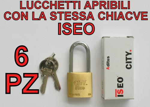 Lucchetti iseo apribili con - apribili,