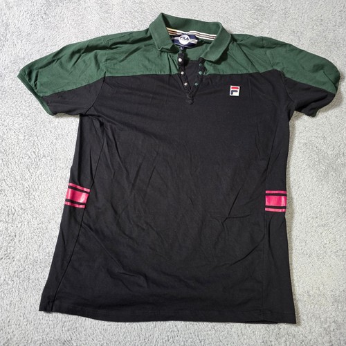 Polo uomo fila grande nera - polo,