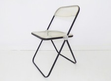 SPLENDIDA SEDIA DA PRANZO VINTAGE CASTELLI GIANCARLO PIRETTI NERA PLIA